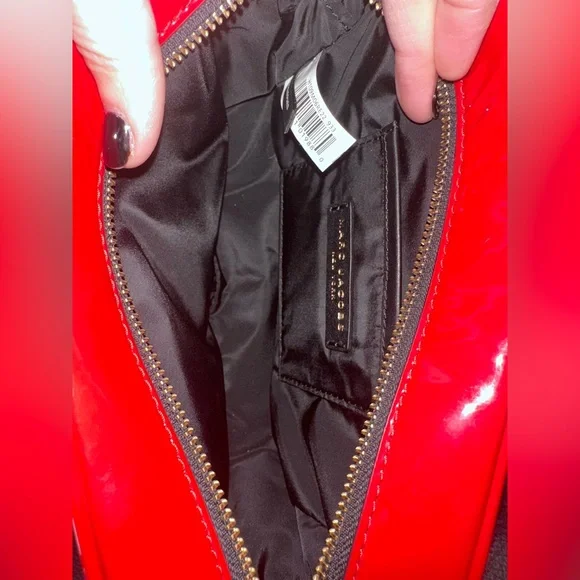 Marc Jacobs Red Patent Heart Logo Camera Crossbody Bag Limited Edition❤️ - Picture 9 of 15